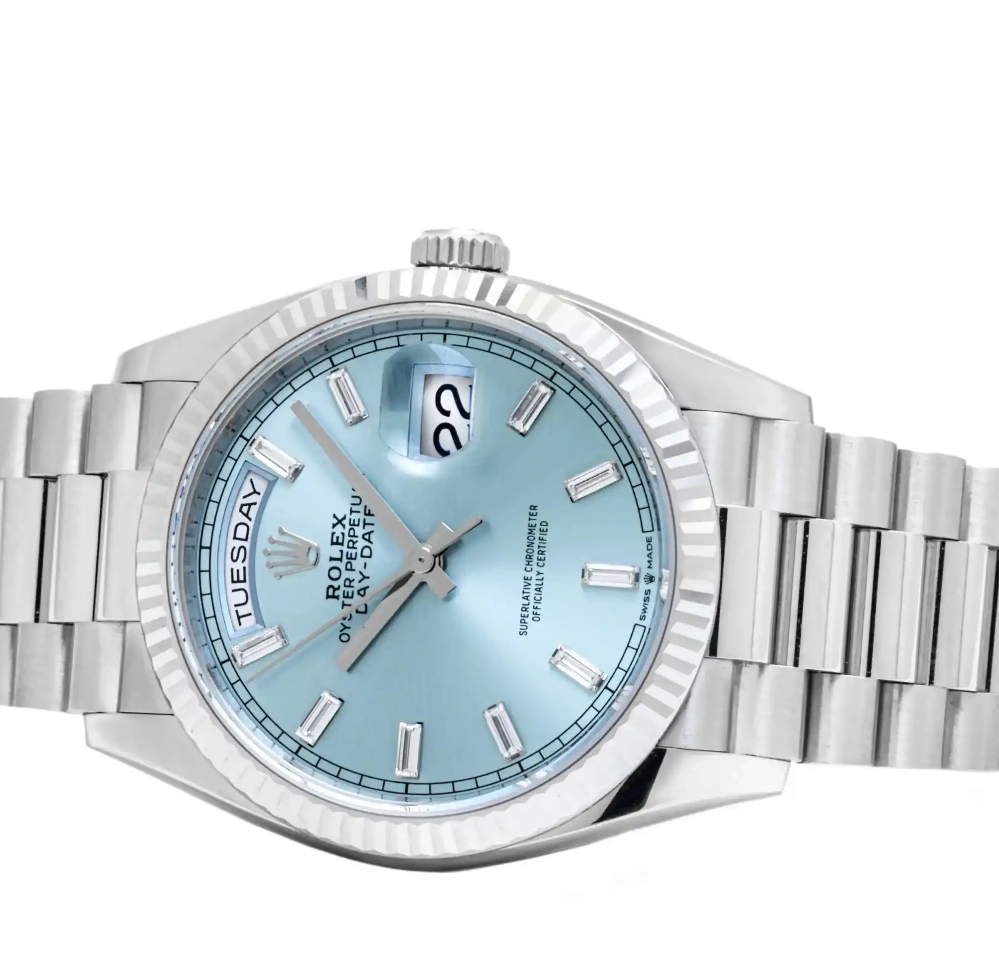 PrestigiousJewelrys Day-Date 228236 Rolex Platinum 0628
